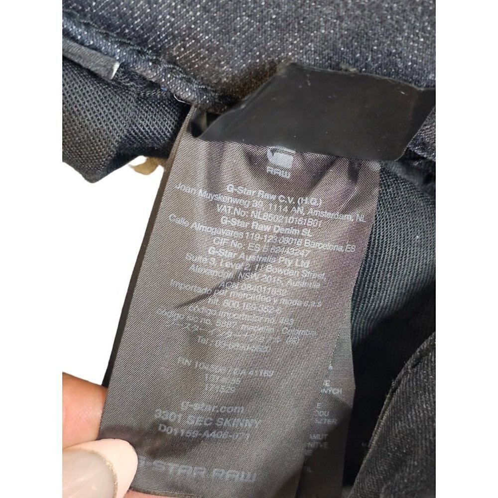 Gstar Raw Jeans W29XL32 Straight Leg Black - Picture 7 of 8